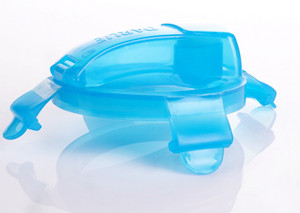 Water bottle with silicone holder