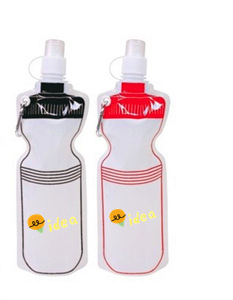 18 oz Flexible  Collapsible Water Bottle